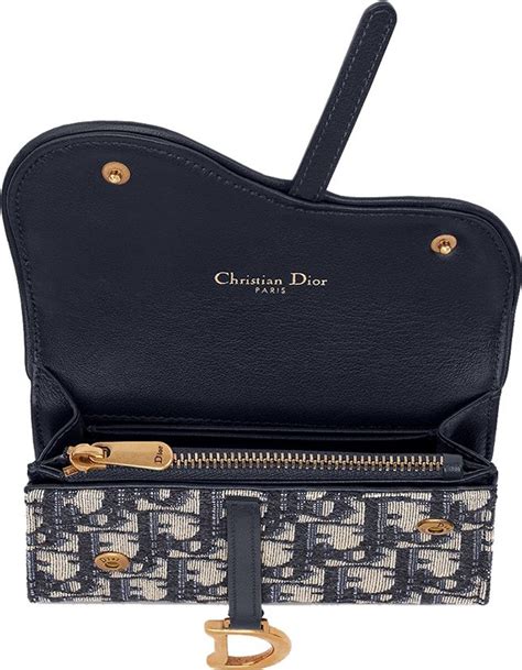 women's dior saddle wallet